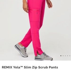 Figs REMIX Yola Skinny Shocking Pink Scrub pants